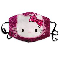 SSUJ7 Hello Kitty Glitter Men Women Adjustable Earloop Mouth Guard Anti-Dust Washable Reusable Mouth Guard for Kids Teens Adults Anti Pollution,Anti-smog