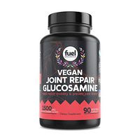 Fuel Organics Best Joint Repair Vegan Combination of 1500 mcg glucosamine sulfate with MSM︱chondroitin, Turmeric Extract & boswellia,︱90 Capsules︱Gluten Free, Shellfish Free, for Adults, Man & Women