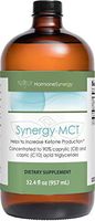 Synergy MCT Oil | Distilled and Highly Concentrated MCT Oil w/ 90% caprylic (C8) and capric (C10) Acid triglycerides (0% C12) | 10 Grams of MCT per Serving | 90 Servings!