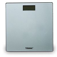 Trimmer Super Thin Digital Bathroom Bodyweight Weighing Scale with Non-Skid No Slip Surface for Home, Gym, Fitness, Silver