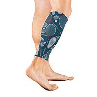 Calf Guard Sleeves Sport Shuttlecock and Badminton Racket Sports Calves Guards Sleeves for Running, Basketball, Baseball, Football