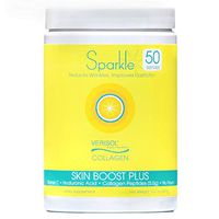 Hydrolyzed Collagen Powder - Sparkle Skin Boost Plus (No Flavor) [50-Serves] VERISOL Collagen Peptides Protein Powder & Vitamin C, Non-GMO Collagen Supplement Drink, Keto Protein Powder Nutrition