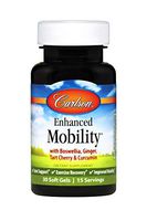 Carlson - Enhanced Mobility, Botanical Joint Support, Boswellia, Tart Cherry, Curcumin, Ginger, 30 Soft Gels