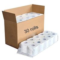 4-Layer Toilet Paper mild Clean Soft Environmentally Friendly Toilet Paper Without Fluorescent Agent 30 Rolls (Color : White, Size : 140mm)