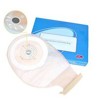 XIHAA Disposable Colostomy Pouch,with Activated Carbon Colloid for Colostomy Ileostomy Stoma Care, Cut-to-Fit, One Piece System Cut to Fit 15-50MM(10Pcs)