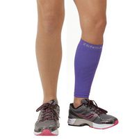 Zensah Calf/Shin Splint Compression Sleeve (singe sleeve), Purple, Large/X-Large