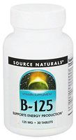 Source Naturals B-125, 125 mg B-Vitamins For Energy Production Support - 30 Tablets