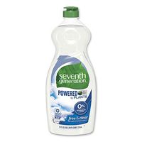 Natural Dishwashing Liquid, Free & Clear, 25 oz Bottle, 12/Carton