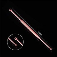GOMYIE Double-Ended Ear Wax Removal Cleaner Stainless Steel Spiral Ear Pick Spoon Ear Care Beauty Tool Multifunction Portable(Rose Gold color)