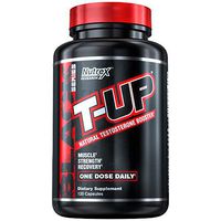 Nutrex Research T-Up | Natural Testosterone Booster with D-Aspartic Acid, Zinc, B6, B12 | 120 Capsules