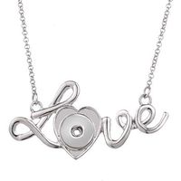 Women Flower Crystal Jewelry Necklace Pendant Fit 18mm Noosa Snap Button N405 Prom Woman Pretty Stylish Simple Elegant Jewerly Aesthetic Accessory Daily Comfy