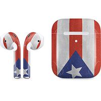 Skinit Decal Audio Skin for Apple AirPods with Wireless Charging Case - Officially Licensed Skinit Originally Designed Puerto Rico Flag Distressed Design