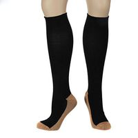 Trenton Gifts Copper Compression Socks | Ladies | Size 9-11 | Black