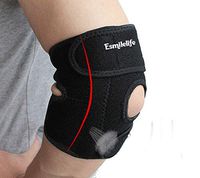 Esmilelife Adjustable Elbow Support Brace,Breathable Sports Tennis Elbow Brace Stabilizer, Compression Tendonitis Protector Guard Pad for Golfers, Outdoor Activities, Elbow Injury or Recovery