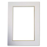 Picture Frame Factory Outlet - 5x7 White Pre-Cut Picture Mat with White Core Bevel Cut for 4x6 Photo (4)