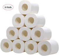Ultra Soft White Toilet Paper Hand Towels Paper,4 Ply Comfort Care,Family Safe Eco Friendly Toilet Tissue Roll Pack (10 Rolls)
