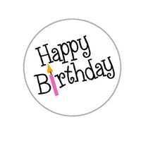 Happy Birthday Envelope Seals - 1.2" Happy Birthday Stickers -144 Stickers (Fun)