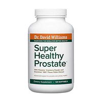 Dr. David Williams’ Super Healthy Prostate Promotes Healthy Prostate Tissue and Function and Normal Urinary Flow, 120 Softgels (30-Day Supply)