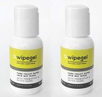 Wipegel: Travel Size. Pack of 2, Makes up to 100 Wipes