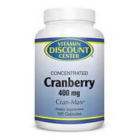 Vitamin Discount Center Concentrated Cranberry 400mg, 120 Capsules