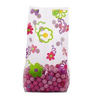Flower Power Cello Bags 3-1/2" X 2" X 7 1/2" Halloween - 1.2 mil Thick