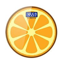 Weighing, Digital Weight Bathroom, Weight Scale, Step Technology Scale, Precision Digital Bathroom Scale, Easy to Read Backlight, Glass Top, 400 Size / 180 Kg, Charging Model, 33 * 33CM, Round