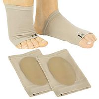 ViveSole Metatarsal Compression Arch Support Sleeve - Cushioned Gel Pad for Plantar Fasciitis, Flat Foot Pain Relief, Heel Spurs, Fallen Arches, Men, Women - Soft Elastic Foot Brace