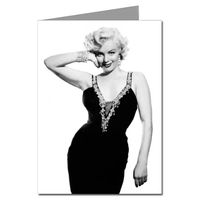 Marilyn Monroe Wearing an LBD Little Black Dress 12 3.5x5 Notecard Set