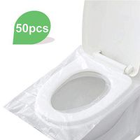 50 Pack Toilet Seat Covers Disposable Waterproof Practical Safe Disposable Paper Seat Covers Pocket Size Waterproof Pads - Toilet Bowl Toilet Toilet Cover Toilet Toilet Sleep Cover Pillow Toilet