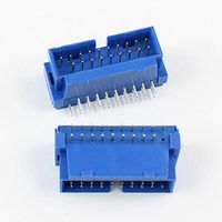 Davitu 2Pcs Per Lot USB 3.0 IDC 19 Pin Male Right Angle IDC Box Header PCB Connector Adapter