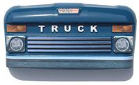 Walker Truck Front, gigglydoo by MedaNova Walker Accessories. Great Gift for Grandma and Grandpa, Fun Walker Personalization, Nostalgic Feel (Blue)