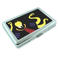 Graduate Em1 Hip Silver Cigarette Case Id Holder Metal Wallet 4" X 2.75" RFID Protection