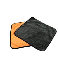 MXIYW Double-Sided Double-Layer Coral Velvet Cleaning Towel Large Thick Absorbent Microfiber Car Wash Towel