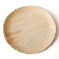 Areca Palm Leaf Plates - Bamboo Style - Natural, Compostable, Biodegradable, Earth Friendly Disposable Dinnerware For Wedding, Party, Event (9" Round(22 cm))