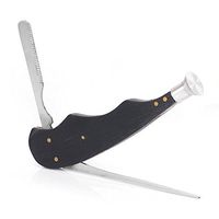 3 in 1 Ebony Wood Stainless Steel Smoking Tobacco Pipe Cleaner Tamper Tool (Type 7)