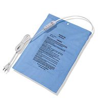 Electric Heating Pad Fast Heat with On/Off Switch Controller, Boncare Moist/Dry Heat for Neck Shoulders Back Pain, Machine Washable Cover, Large Size 12'' x 15"(Blue)