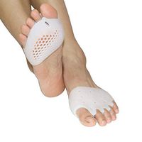 2 Pairs Metatarsal Pads Toe Separator Ball of Foot Socks - Soft Gel Forefoot Sleeve - Ball of Foot Cushion Insoles - Avoid Rubbing Mortons Neuroma Callus Bunion Relief Pain Women Men