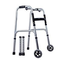 BNSDMM rollator Walker with seat Walker - One-Button, Adjustable Folding Walker (Standard Walker) Elderly Lightweight Wheeled Walker Medical Equipment (Size : B)