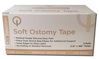 Ostomy Adhesive Strips - Soft Silicone Gel Strips Covers Hard Edges to Even Out Skin Surfaces - (1.6in x 180in)