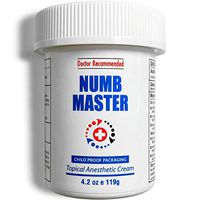 Numb Master 5% Lidocaine Topical Numbing Cream, Maximum Strength Long-Lasting Pain Relief Cream, Fast Acting Topical Anesthetic Cream with Aloe Vera, Vitamin E, Lecithin with Child Resistant Cap 4.2oz