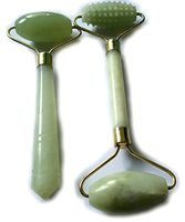 Acupress Jade Roller Massager Face and Neck Skin Slimming Massager Beauty Tools (TypeA&E)