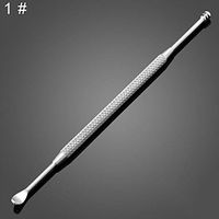 balloonbobo Double-Ended Ear Wax Removal Cleaner Stainless Steel Spiral Ear Pick Spoon Ear Care Cleacing Tool Suitable for Women and Men 1#