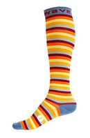 Compression Socks Women & Men 20-30mmhg by Wave (Sunny Stripes, S/M)