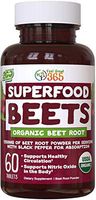 USDA Organic Superfood Beet Root Powder by Feel Great 365 | Beetroot Nitric Oxide Supplement with Natural Nitrates for Increased Natural Energy* | Non-GMO and Vegetarian Organic Circulation Tablets*