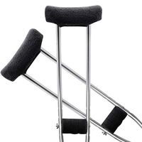 TOMMHANES AMISGUOER Crutch Underarm Pads Crutch Pads Crutch Hand Grip Covers Crutch Cover Washable OneSize (2 Armpit, 2 Hand Cushion) (CP08B)
