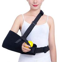 JIN Arm Sling/Shoulder Immobilizer with Abduction Pillow for Injury Support Right/Left Shoulder Quick-Release for Rotator Cuff,Surgery,Dislocated,Rightarm