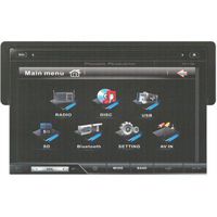 POWER ACOUSTIK PD-710B 7" Single-DIN In-Dash TFT/LCD Touchscreen DVD Receiver (With Bluetooth(R))