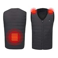 Men's Sleeveless Cotton Jacket Jacket,Clearance!! Males Zipper Vest Smart USB Soulder Back Electric Heating Warm Breathable Coat