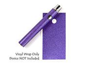 510 Threaded Battery Pen Vape Skin Wrap Decal Vinyl Sticker Purple Glitter