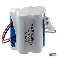 Emergency/Exit Lighting Battery Fits and Replaces Aritech 1005020560401005DU140DU264, Dc Battery 1686, GE 6040100560410C5, NIC0099, ENB06006, E1875-01-00E82082100ENB06006, 100502SE